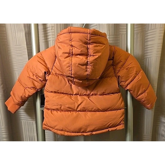 Okie Dokie Toddler Girls Pin Puffer Jacket Sherpa Hooded Coat Size 18 Months NWT - Picture 5 of 8